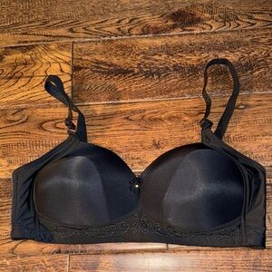 Rose Intimates Black Padded Wireless Full Coverage Bra